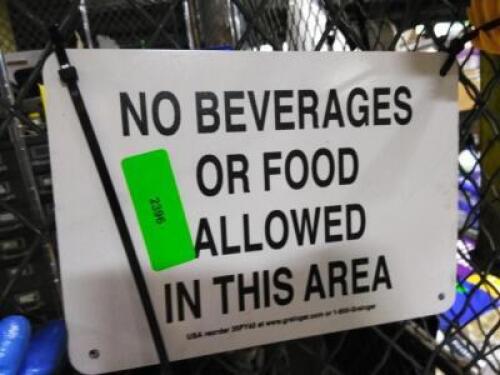 (4) NO FOOD SIGN