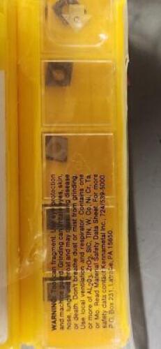 DESCRIPTION: (20) CCGT212505LF CARBIDE TURNING INSERTS BRAND/MODEL: KENNAMETAL CCGT060202LF KC5010 RETAIL$: $22.43 PER INSERT QTY: 20