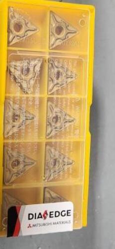DESCRIPTION: (50) TNMG332MA CARBIDE TURNING INSERTS BRAND/MODEL: MITSUBISIHI TNMG160408-MA RETAIL$: $10.10 PER INSERT QTY: 50