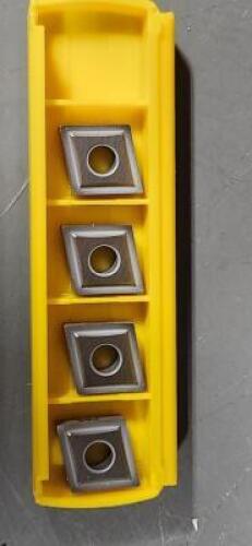 DESCRIPTION: (14) CNMP431 CARBIDE TURNING INSERT BRAND/MODEL: KENNAMETAL CNMP120404 RETAIL$: 20.84 PER INSERT QTY: 15