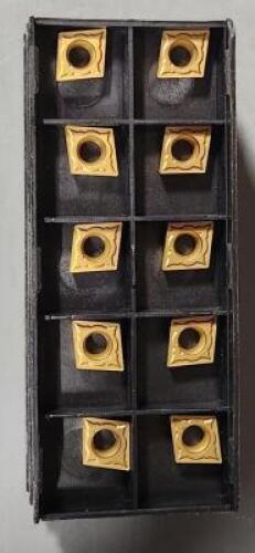 DESCRIPTION: (40) CCMT32.51 CARBIDE TURNING INSERTS BRAND/MODEL: VC CCMT32.51 RETAIL$: $14.35 QTY: 40