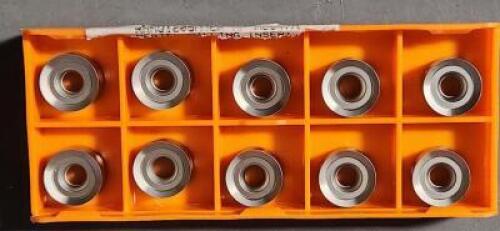 DESCRIPTION: (20) RNHU1205M4ER CARBIDE MILLING INSERTS BRAND/MODEL: HERTEL RNHU1205M4FR-MF RETAIL$: $22.91 PER INSERT QTY: 20