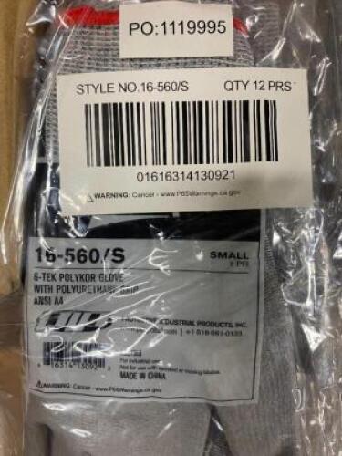 (2) PACKS OF (12) PIP CUT RESISTANT COATED GLOVES