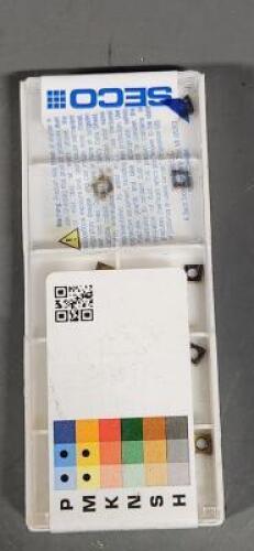 DESCRIPTION: (20) CDCB1.21.20.5 CARBIDE MILLING INSERT BRAND/MODEL: SECO CDCB04T002 RETAIL$: $28.80 QTY: 20