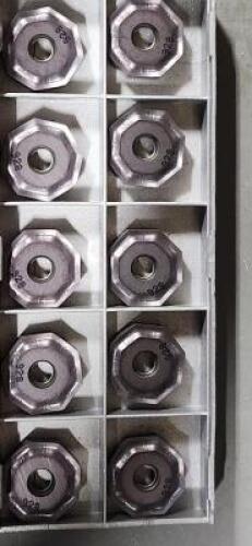 DESCRIPTION: (10) ONMU CARBIDE MILLING INSERT BRAND/MODEL: ISCAR ONMU080608TNMM RETAIL$: $27.45 PER INSERT QTY: 10