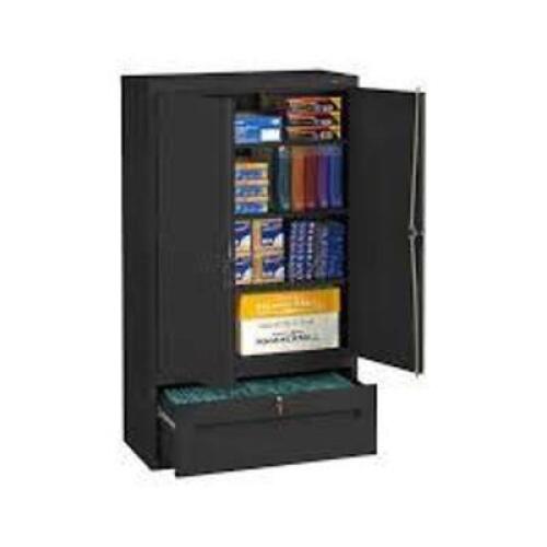 DESCRIPTION: (1) LATERAL FILE CABINET WITH DRAWER BRAND/MODEL: TENNSCO #1YMD2 INFORMATION: DARK GRAY, MUST COME INSPECT SIZE: 36" X 18" X 66" RETAIL$: