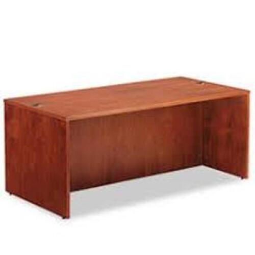 DESCRIPTION: (1) SINGLE PEDESTAL DESK BRAND/MODEL: HON #H34002R.MOCH.P INFORMATION: BROWN AND BLACK SIZE: 71" X 35.5" RETAIL$: $969.00 EA QTY: 1