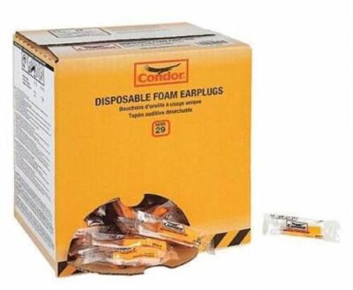 (3) PACKS OF (200) CONDOR CYLINDER EAR PLUGS