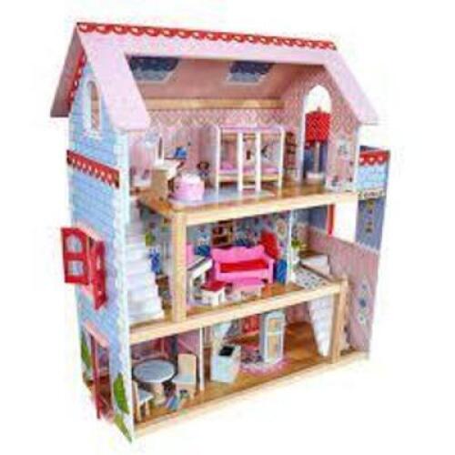 DESCRIPTION: (1) CHELSEA DOLL COTTAGE BRAND/MODEL: KIDKRAFT INFORMATION: PINK RETAIL$: $99.99 EA QTY: 1