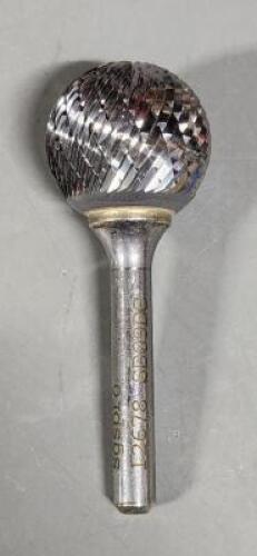 DESCRIPTION: (2) SOLID CARBIDE DOUBLE CUT BALL BURR BRAND/MODEL: SGS 12678 SIZE: SD-9 1/4" SD RETAIL$: $78.72 E QTY: 2