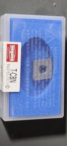 DESCRIPTION: (8) CNGA PCBN TURNING INSERTS BRAND/MODEL: TUNGALOY 2QP-CNGA120408 BX480 RETAIL$: $63.55 PER INSERT QTY: 8
