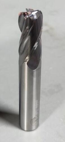 DESCRIPTION: (2) SOLID CARBIDE CORNER RADIUS END MILL BRAND/MODEL: HTC 350-4500 SIZE: 1/2" 1" LOC 0.90" RAD RETAIL$: $52.47 EA QTY: 2