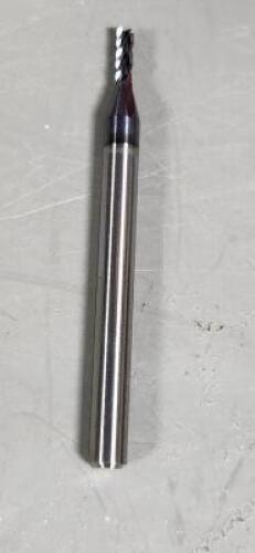 DESCRIPTION: (4) SOLID CARBIDE SQ END MILL BRAND/MODEL: ACCUPRO 78958378 SIZE: 0.06" DIA 0.18" LOC RETAIL$: $25.29 QTY: 4
