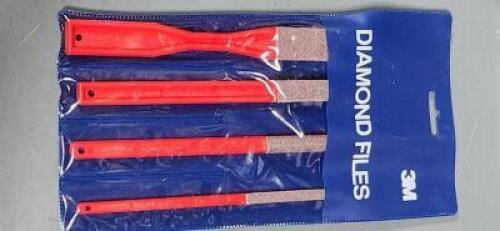 DESCRIPTION: (1) SET OF (4) DIAMOND FILES BRAND/MODEL: 3M 700082153 SIZE: 74 MICRON RETAIL$: $64.93 QTY: 1