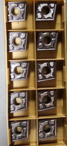 DESCRIPTION: (30) CNMG431 CARBIDE TURNING INSERTS BRAND/MODEL: ISCAR CNMG431-TF IC830 RETAIL$: 13.06 PER INSERT QTY: 30