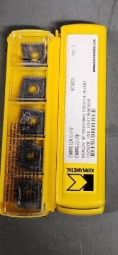 DESCRIPTION: (20) CNMG431RP CARBIDE TURNING INSERTS BRAND/MODEL: KENNAMETAL CNMG120404RP RETAIL$: 17.23 PER INSERT QTY: 20