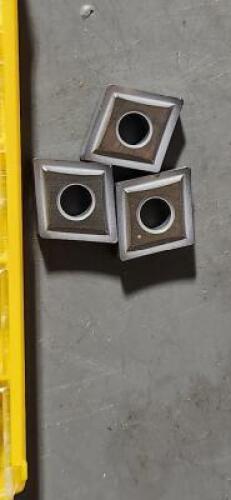 DESCRIPTION: (13) CNMP CARBIDE TURNING INSERTS BRAND/MODEL: KENNAMETAL CNMP120408 RETAIL$: 23.13 PER INSERT QTY: 13