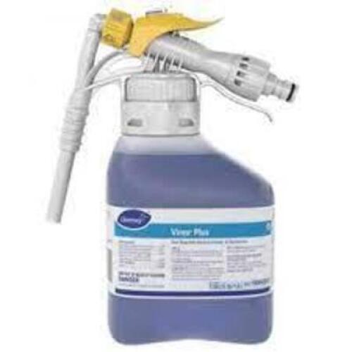 DESCRIPTION: (1) VIREX PLUS ONE STEP DISINFECTANT CLEANER AND DEORIDERIZER BRAND/MODEL: DIVERSEY SIZE: 1.58 US QT RETAIL$: $50.67 EA QTY: 1