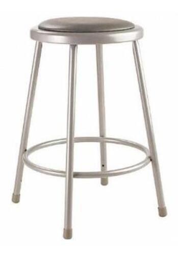 (3) NATIONAL PUBLIC SEATING ROUND STOOL