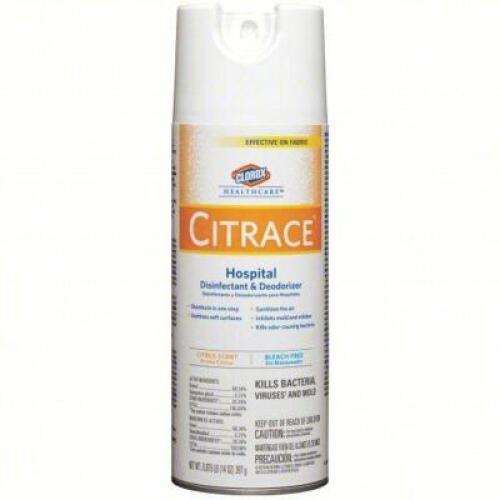 DESCRIPTION: (1) CASE OF (12) HOSPITAL DISINFECTANT AND DEODORIZER BRAND/MODEL: CLOROX HEALTHCARE #22D024 SIZE: 14 OZ RETAIL$: $190.00 EA QTY: 1