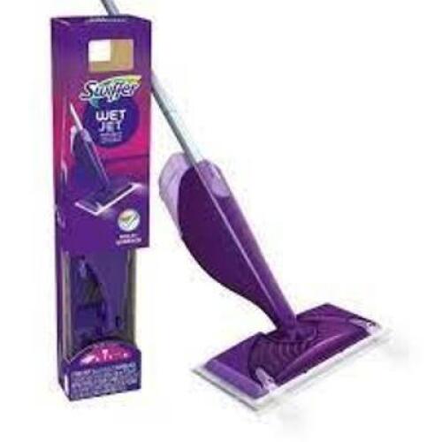 DESCRIPTION: (1) FLOOR MOP STARTER KIT BRAND/MODEL: SWIFFER WET JET RETAIL$: $24.99 EA QTY: 1