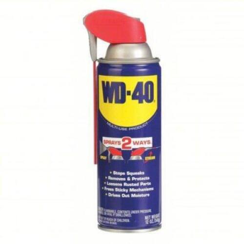 DESCRIPTION: (2) MULTI-USE PRODUCT BRAND/MODEL: WD-40 #20JY62 INFORMATION: SPRAYS 2 WAYS SIZE: 12 OZ RETAIL$: $15.42 EA QTY: 2