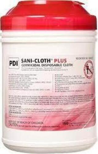 DESCRIPTION: (3) GERMICIDAL DISPOSABLE CLOTH BRAND/MODEL: PDI SANI-CLOTH PLUS SIZE: 160 PER CONTAINER RETAIL$: $11.69 EA QTY: 3