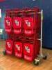 (20) - HIGH QUALITY SPORT CHAIRS WITH ROLLING RACK
