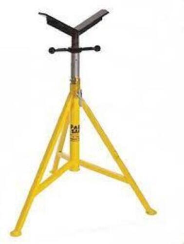 DESCRIPTION: (1) V HEAD PIPE STAND BRAND/MODEL: SUMNER #19F637 INFORMATION: YELLOW SIZE: 3,500 LB MAX LOAD CAPACITY, RIGID LEG, 24 IN PIPE SIZE RANGE