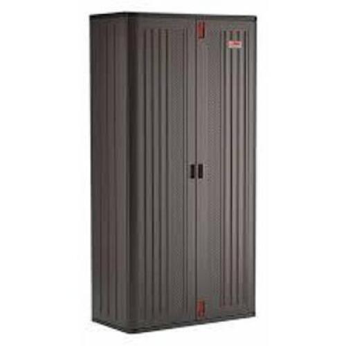 DESCRIPTION: (1) STORAGE CABINET BRAND/MODEL: SUNCAST #49WX83 INFORMATION: GRAY SIZE: 40 IN X 20 1/4 IN X 80 1/4 IN RETAIL$: $564.69 EA QTY: 1