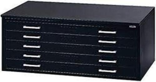 DESCRIPTION: (1) STEEL FLAT C-FILE BRAND/MODEL: MAYLINE/C-FILE INFORMATION: BLACK, MINOR CONDITION, MUST COME INTO INSPECT/GRAY/5-DRAWERS SIZE: 46-3/4