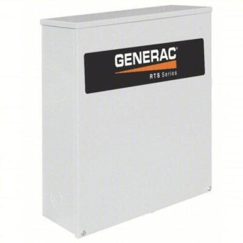 DESCRIPTION: (1) OUTDOOR AUTOMATIC TRANSFER SWITCH BRAND/MODEL: GENERAC #3HFD3 INFORMATION: 3 PHASE SIZE: 208, 3R, 24 IN HT, 20 1/8 IN WD, 7 IN DP RET