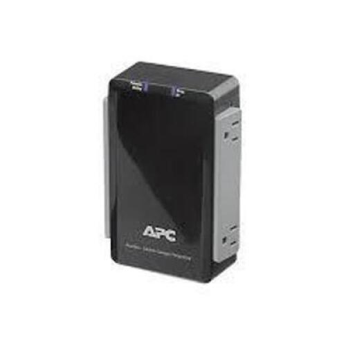 DESCRIPTION: (2) AUDIO AND VIDEO SURGE PROTECTOR BRAND/MODEL: SCHNEIDER ELECTRIC #P4V INFORMATION: BLACK SIZE: 4 OUTLET RETAIL$: $19.94 EA QTY: 2
