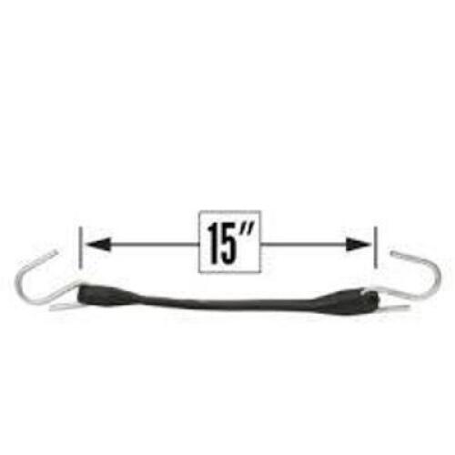 DESCRIPTION: (1) CASE OF (50) RUBBER TARP STRAPS BRAND/MODEL: CARGO CONTROL #RT15CR INFORMATION: BLACK RUBBER SIZE: 15" RETAIL$: $80.98 TOTAL QTY: 1