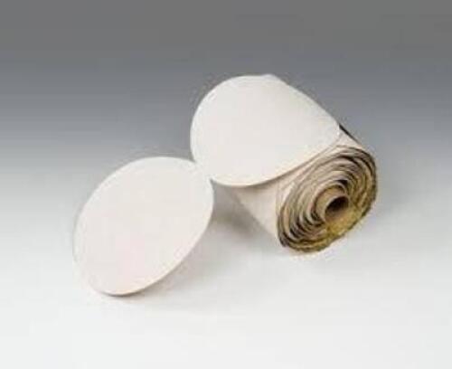 DESCRIPTION: (4) ROLLS OF (125) PAPER SANDING DISCS BRAND/MODEL: 3M #214U INFORMATION: WHITE GOLD SIZE: 5", P120 RETAIL$: $26.03 EA QTY: 4