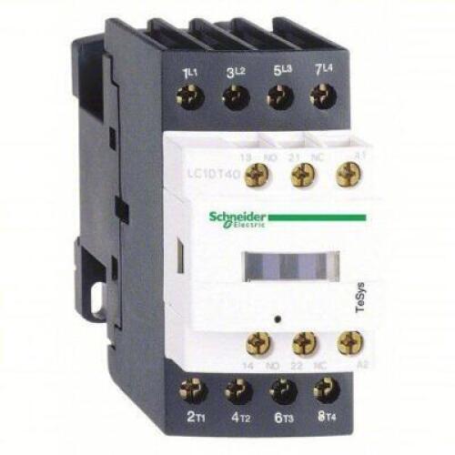 DESCRIPTION: (2) MAGNETIC CONTACTOR BRAND/MODEL: SCHNEIDER ELECTRIC #48N822 SIZE: 24 V DC COIL VOLTS, 40 A FULL LOAD AMPS-INDUCTIVE RETAIL$: $393.42 E