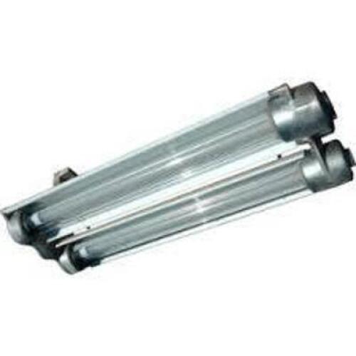 DESCRIPTION: (1) EXPLOSION PROOF LIGHTING FIXTURE BRAND/MODEL: LARSON #20LM23 SIZE: 120 to 277V AC, For 14 W Max. Bulb Watt, For 2 Bulbs, T8, LED RETA