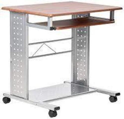 DESCRIPTION: (1) MOBILE PC STATION ANT BRAND/MODEL: SAFCO INFORMATION: SILVER WITH WOODEN DESK RETAIL$: $154.09 EA QTY: 1