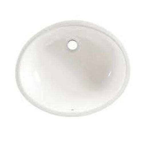 DESCRIPTION: (1) OVALYN DROP IN SINK BRAND/MODEL: AMERICAN STANDARD #0496221.020 INFORMATION: WHITE SIZE: 19 1/4 IN OVERALL LG, 0 FAUCET HOLES RETAIL$