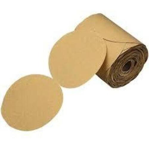 DESCRIPTION: (6) ROLLS OF (175) GOLD PAPER DISC BRAND/MODEL: 3M STIKIT #96434 SIZE: 6IN RETAIL$: $137.00 EA QTY: 6