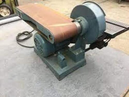 DESCRIPTION: (1) COMBINATION SANDING MACHINE WITH STAND BRAND/MODEL: ENCO #09514506 SIZE: 9" DISC DIA RETAIL$: $771.14 EA QTY: 1