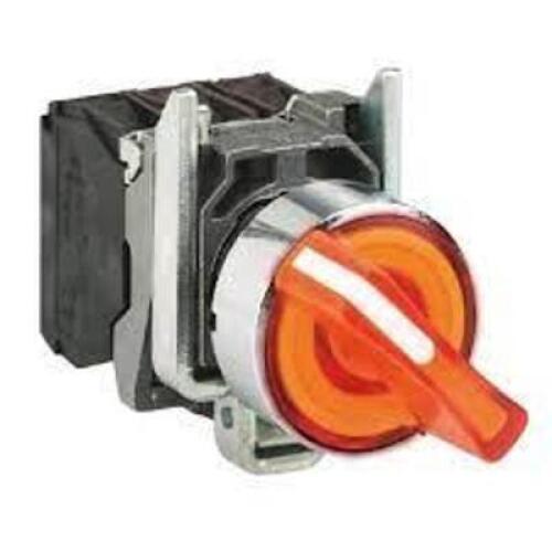 DESCRIPTION: (6) ILUMINATED SELECTOR SWITCH BRAND/MODEL: SCHNEIDER ELECTRIC #55WJ76 INFORMATION: ORANGE SIZE: 30MM SIZE 2 POSITION RETAIL$: $110.50 EA