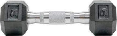 DESCRIPTION: (1) RUBBER COATED DUMBBELL BRAND/MODEL: TRU-GRIT #BELL1005 RETAIL$: $75.87 EA QTY: 1
