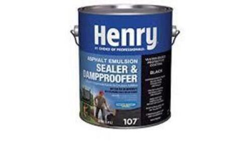 DESCRIPTION: (2) CANS (1) ELASTOMERIC ROOF COATING AND (1) SEALER AND DAMP PROOFER BRAND/MODEL: HENERY SIZE: 1 GALLON RETAIL$: $48.87 EA QTY: 2