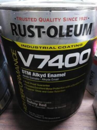DESCRIPTION: (1) INTERIOR EXTERIOR PAINT BRAND/MODEL: RUST-OLEUM #2ZLR2 INFORMATION: SAFETY RED SIZE: 1 GALLON RETAIL$: $105.89 EA QTY: 1