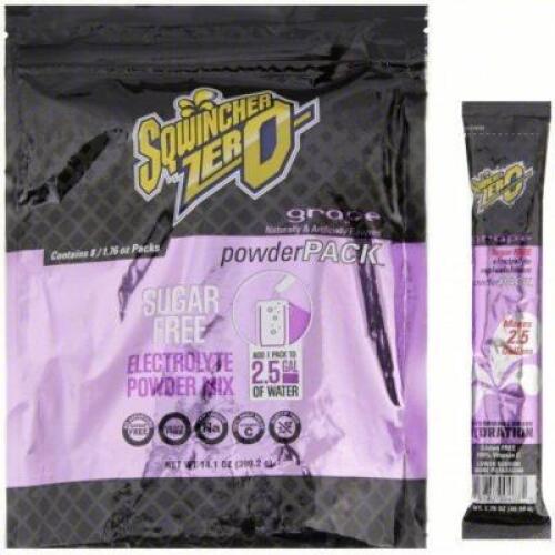 DESCRIPTION: (4) PACKS OF (8) SPORTS DRINK POWDER CONCENTRATE STICKS BRAND/MODEL: SQWINCHER #45HE91 INFORMATION: GRAPE RETAIL$: $51.10 EA QTY: 4