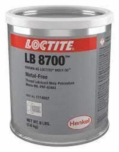 DESCRIPTION: (1) THREAD LUBRICANT BRAND/MODEL: LOCTITE LB 8700 SIZE: 8LB RETAIL$: $536.00 EA QTY: 1