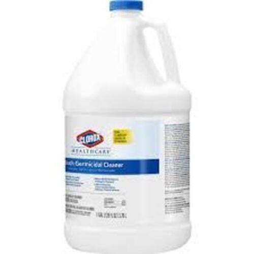 DESCRIPTION: (2) GERMICIDAL CLEANER BLEACH BRAND/MODEL: CLOROX HEALTHCARE SIZE: 1 GALLON RETAIL$: $25.00 EA QTY: 2