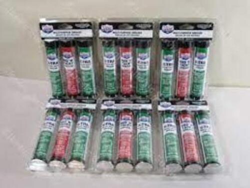 DESCRIPTION: (1) CASE OF (10) PACKS OF (3) HEAVY DUTY GREASE BRAND/MODEL: LUCIS OIL #103156 RETAIL$: $10.00 PER 3 PACK QTY: 1