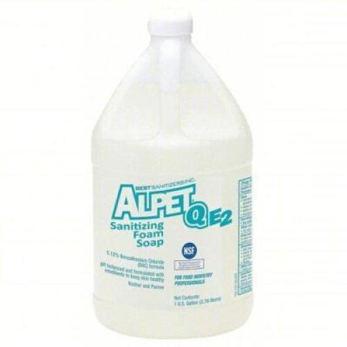 DESCRIPTION: (3) SANITIZING FOAM SOAP BRAND/MODEL: ALPET QE2 #19RC66 SIZE: 1 GALLON RETAIL$: $75.00 TOTAL QTY: 3